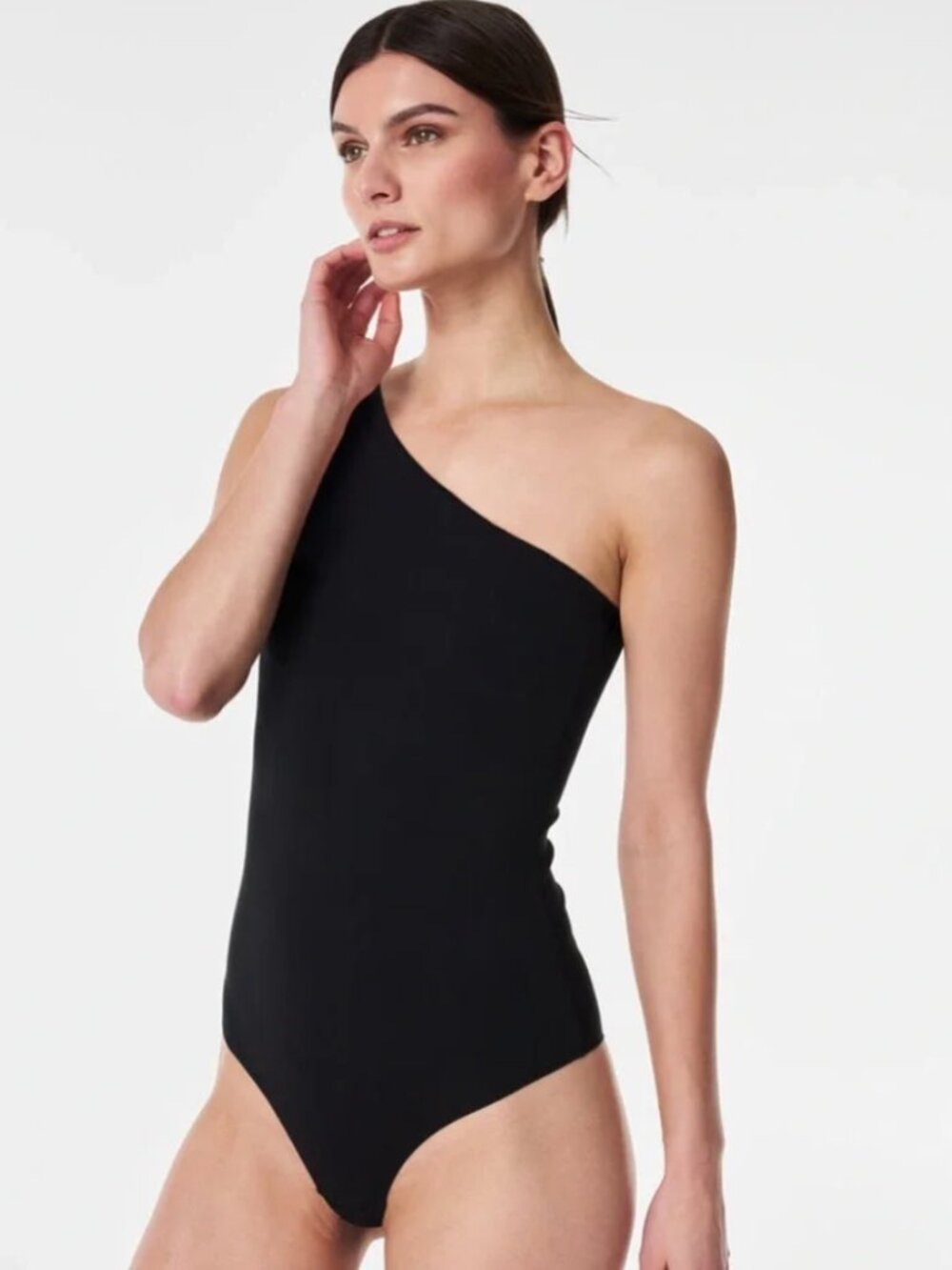 Spanx Suit yourself Ribbed one shoulder bodysuit